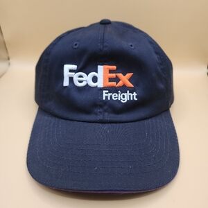 FedEx Freight Hat Embroidered Logo Baseball Cap Navy Adjustable Adult Dad